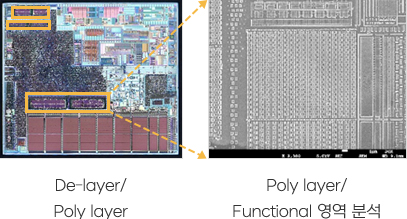 De-layer/Poly layer, Poly layer/Functional 영역 분석